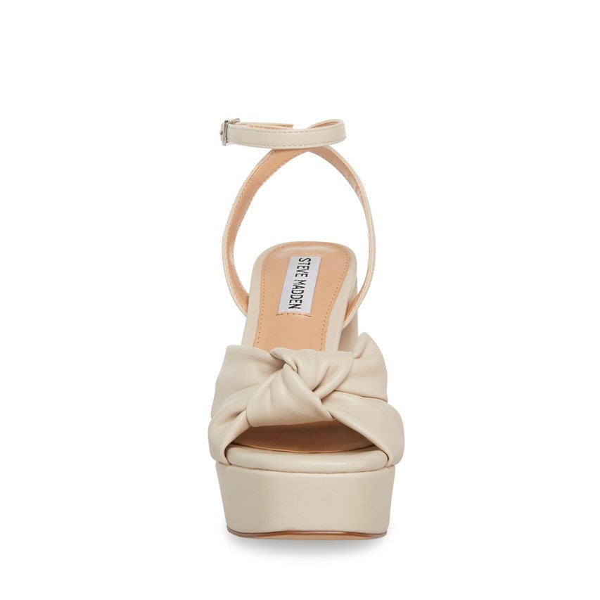 Sandalias Tacones Steve Madden Lala Mujer Beige | ES KO862E